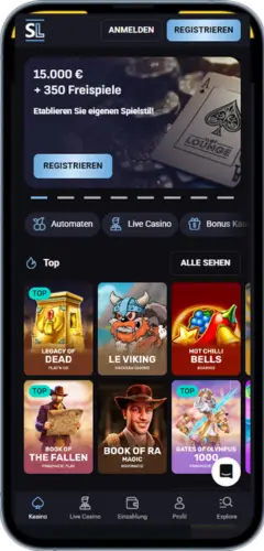 Slot Lounge App Spieleübersicht – Top Slots und Auswahl beliebter Spielautomaten